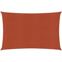 vidaXL Voile d'ombrage 160 g/m² Terre cuite 5x6 m PEHD
