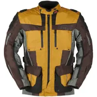 Furygan Brevent 3in1, veste textile imperméable ,Marron/Jaune/Gris ,M