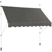 Coast Store de côte avec manivelle - Imperméable - 250 x 120 cm - Gris