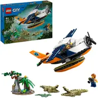 LEGO City Avions aquatiques explorateurs de la jungle, Jouets pour enfants, Jouets jungle avec minifigures, Jouets d'exploration pour filles et garçons à partir de 6 ans 60425