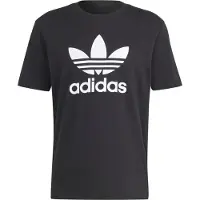 Adidas Originals T-Shirt 'Adicolor Trefoil' noir / blanc