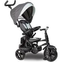 Eurekakids Roady Folding Trike Evolutionary Tricycle 6 Stages Gris Enfants