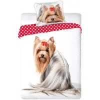 Faro Literie, 100% coton, jeunesse, animaux 140x200cm chien 008