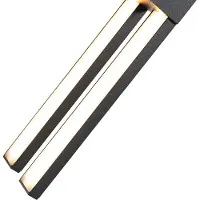 QAZQA Applique murale extérieure moderne noire avec LED 2 lumières IP54 - Jamal