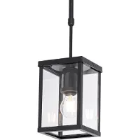 QAZQA Suspension extérieure industrielle noire IP44 - Charlois