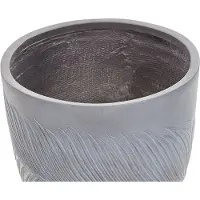 Beliani Pot De Fleurs Gris 42 X 42 X 40 Cm Ftero