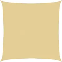 vidaXL Voile d'ombrage sable 4x4 m 100 % polyester oxford