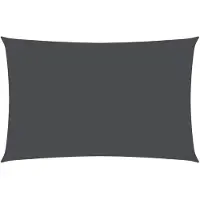 vidaXL Voile de parasol tissu oxford rectangulaire 3,5x5 m anthracite