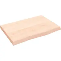 vidaXL Étagère murale 60x40x(2-4) cm bois de chêne massif non traité