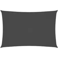 vidaXL Voile de parasol tissu oxford rectangulaire 2x4 m anthracite