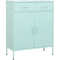 vidaXL Armoire de stockage vert menthe 80x35x101,5 cm Acier