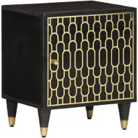 vidaXL Table de chevet 40x33x46 cm Bois de manguier solide