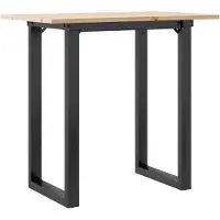 vidaXL Table de salle à manger O-cadres 80x50x75 cm pin massif et acier