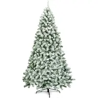 Coast Sapin de Noël avec neige - 225 cm - 1364 branches - blanc/vert