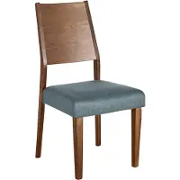 Beliani Jeu de 2 chaises de salle à manger en bois foncé assise rembourrée en caoutchouc design moderne et traditionnel