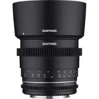 Samyang Objectif hybride vidéo VDSLR 85mm T1.5 MK2 Noir pour Sony FE