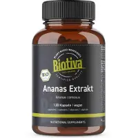 Good Organics GmbH Biotiva extrait d'ananas (120 gélules) issu de l'agriculture biologique