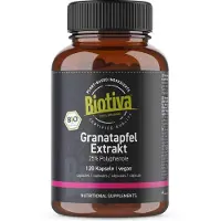 Biotiva extrait de grenade (120 gélules) issu de l'agriculture biologique