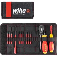 Wiha VDE Drehmoment-Schraubendreher-Set 13teilig TorqueVarioS 0.8 - 5 Nm DIN EN 60900