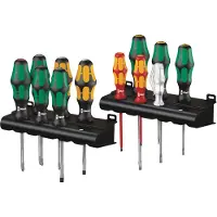 Wera Kraftform XXL pour l'atelier Jeu de tournevis 12 pièces vis à fente, cruciforme Phillips, vis Pozidriv