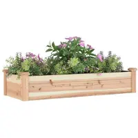 vidaXL Lit surélevé avec insert 120x45x25 cm bois massif sapin