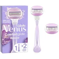 Gillette venus GILLETTE ComfortGlide Breeze - Rasoir Rechargeable Avec 2 Lames - 1 Kit