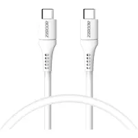 Accezz Câble USB-C vers USB-C - 0,2 mètre - Blanc