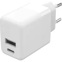 IMoshion chargeur mural - Chargeur - Connexion USB-C et USB - Power Delivery - 20 Watt - Blanc