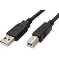 ROLINE GREEN Câble USB 2.0, Type A-B, noir, 0.8 m