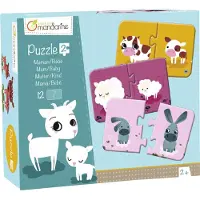 Avenue Mandarine Puzzles 2 pièces, Maman/bébé