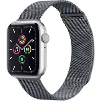 IMoshion Bracelet magnétique milanais Apple Watch | 44/45/46/49 mm - Taille M - Gris foncé