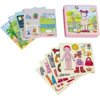 Haba Boîte de jeu magnétique Poupée à habiller Lilli 1007392001