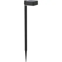 Generique Piédestal Solaire Carré, Ip 44 1.5w, 200im 2700k, Lumière Chaude, Dimensions : 10.5x13.5x54cm. Philips