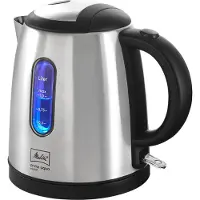Melitta Prime Aqua Mini Top 1018-03 BK, 1 liters, Optique, Argent Bouilloire, plastique, 1 litre, inox. Noir (1018-03)