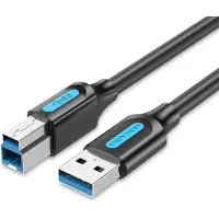 Vention Printer Cable Usb 3.0 A To B Coobf 2A 1M Black Pvc