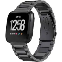 IMoshion Bracelet en acier Fitbit Versa / Versa 2 / Versa Lite - Noir