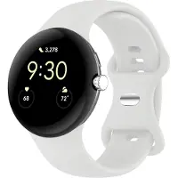 IMoshion Bracelet en silicone⁺ Google Pixel Watch / Watch 2 / Watch 3 / Watch 4 (41 mm) - Taille L - Blanc