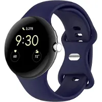 IMoshion Bracelet en silicone⁺ Google Pixel Watch / Watch 2 / Watch 3 / Watch 4 (41 mm) - Taille L - Bleu foncé