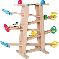 Spielmaus SMH Piste à billes en bois avec éléments roulants