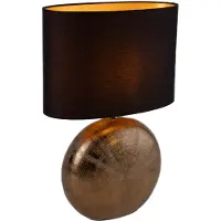 FISCHER&HONSEL GMBH Lampe de table or avec noir Foro 53 cm