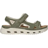 Rieker Sandales '64066' vert / blanc