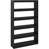 vidaXL Bibliothèque/Séparateur de pièce Noir 100x30x167,5cm Pin massif