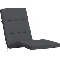 vidaXL Coussins de chaise longue lot de 2 anthracite tissu oxford