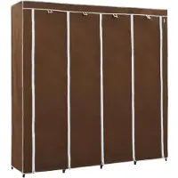 vidaXL Armoire à vêtements avec 4 compartiments brun 175 x 45 x 170 cm