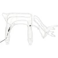 vidaXL Rennes de Noël 2 pcs Blanc chaud 73x31x45 cm