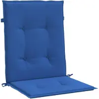 vidaXL Coussins de chaise de jardin à dossier bas lot de 6 bleu royal