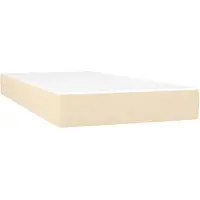 vidaXL Matelas à ressorts ensachés Crème 90x190x20 cm Tissu