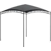vidaXL Pavillon 3x3x2,65 m Anthracite 180 g/m