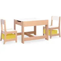 vidaXL Table pour enfants avec 2 chaises MDF