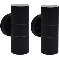 vidaXL Lampes murales extérieures 2 pcs. Acier inoxydable Montée/Descente
